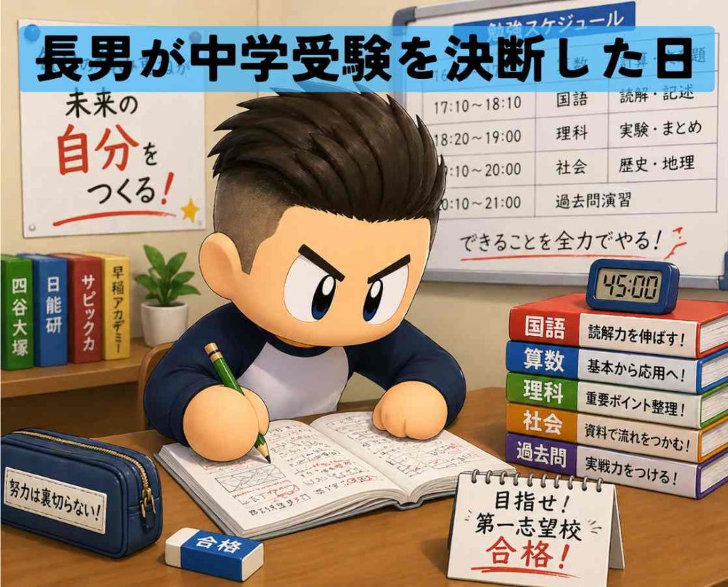 長男が中学受験を決断