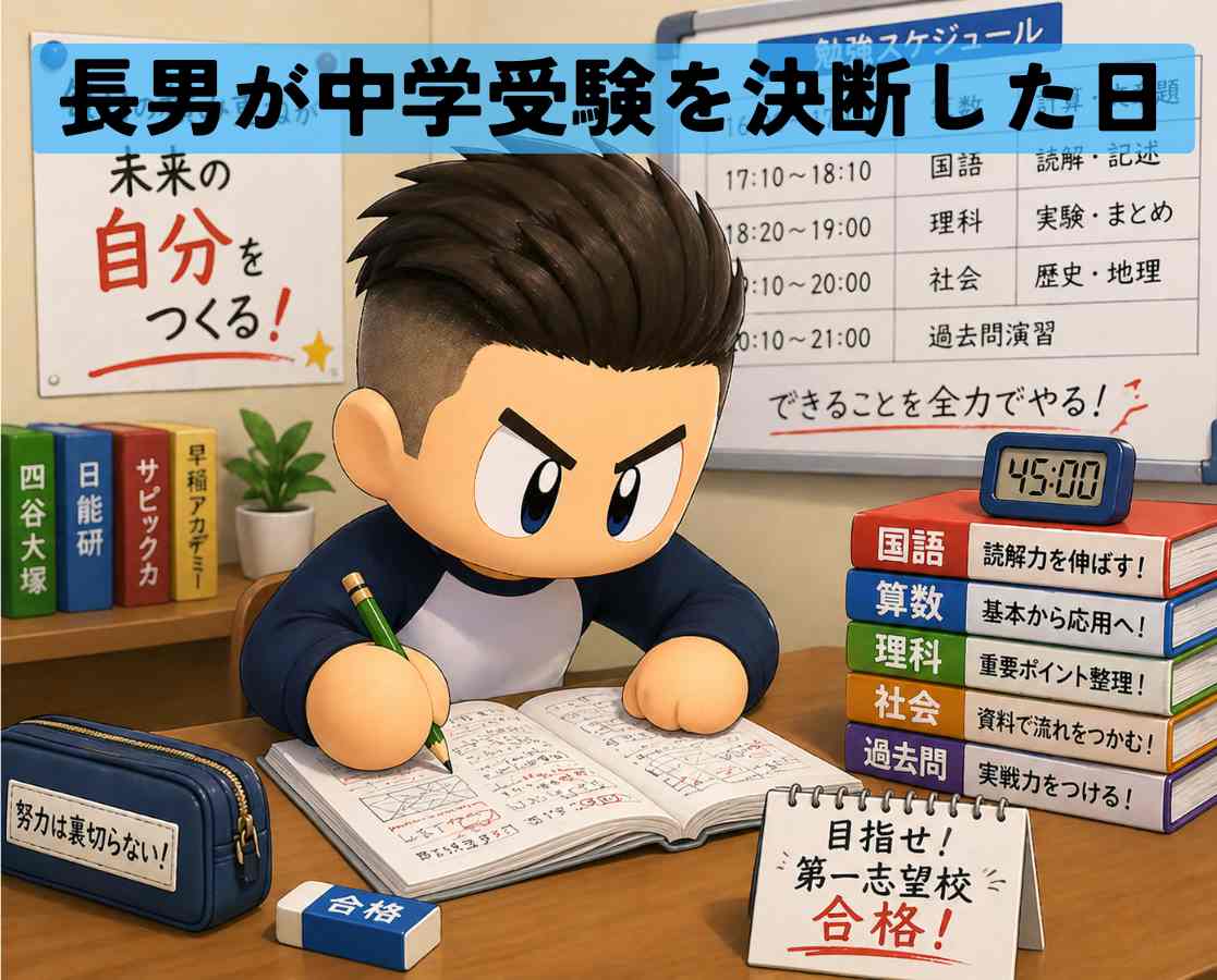 長男が中学受験を決断